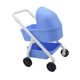 Maxbell 1:12 Miniature Tiny Baby Stroller Dolls Crib Accessory Scene Decor Ornaments