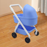 Maxbell 1:12 Miniature Tiny Baby Stroller Dolls Crib Accessory Scene Decor Ornaments