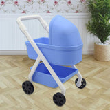 Maxbell 1:12 Miniature Tiny Baby Stroller Dolls Crib Accessory Scene Decor Ornaments