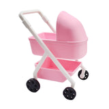 Maxbell 1:12 Miniature Tiny Baby Stroller Dolls Crib Accessory Scene Decor Ornaments