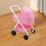 Maxbell 1:12 Miniature Tiny Baby Stroller Dolls Crib Accessory Scene Decor Ornaments
