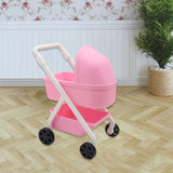 Maxbell 1:12 Miniature Tiny Baby Stroller Dolls Crib Accessory Scene Decor Ornaments