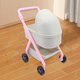 Maxbell 1:12 Miniature Tiny Baby Stroller Dolls Crib Accessory Scene Decor Ornaments