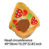 Maxbell Pizza Hat Lovely Stuffed Hat Headgear for Festivals Birthday Halloween Props