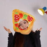 Maxbell Pizza Hat Lovely Stuffed Hat Headgear for Festivals Birthday Halloween Props