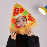 Maxbell Pizza Hat Lovely Stuffed Hat Headgear for Festivals Birthday Halloween Props