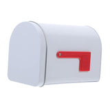 Maxbell Tinplate Mailbox, Weatherproof Mail Box for Farmhouse Mailbox Post Classroom White