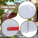 Maxbell Tinplate Mailbox, Weatherproof Mail Box for Farmhouse Mailbox Post Classroom White