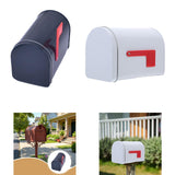 Maxbell Tinplate Mailbox, Weatherproof Mail Box for Farmhouse Mailbox Post Classroom White