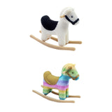 Maxbell 1/12 Dollhouse Miniature Rocking Horse Figure Collection Festival Decoration