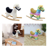 Maxbell 1/12 Dollhouse Miniature Rocking Horse Figure Collection Festival Decoration