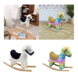 Maxbell 1/12 Dollhouse Miniature Rocking Horse Figure Collection Festival Decoration