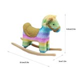 Maxbell 1/12 Dollhouse Miniature Rocking Horse Figure Collection Festival Decoration