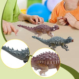 Maxbell Dinosaur Toy Role Play Birthday Gift Desktop Ornament for Kids Education Toy Blue