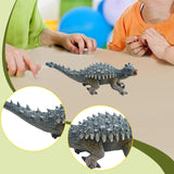 Maxbell Dinosaur Toy Role Play Birthday Gift Desktop Ornament for Kids Education Toy Blue
