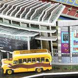 Maxbell 3D Football Stadium Puzzle Toy Small Building Kit for Creative Fans Men Boys