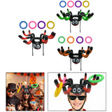 Maxbell Halloween Ring Toss Game with 4 Rings for Carnival Swimming Game Games Red