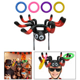 Maxbell Halloween Ring Toss Game with 4 Rings for Carnival Swimming Game Games Red