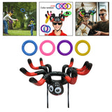 Maxbell Halloween Ring Toss Game with 4 Rings for Carnival Swimming Game Games Red