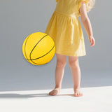 Maxbell Sports Ball for Kids Playground Ball for Party Favors Birthday Gift Children Yellow Basketball