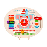 Maxbell Learning Clock for Kids Educational Board Boys Girls Fun Wooden Learning Toy