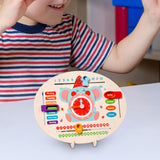 Maxbell Learning Clock for Kids Educational Board Boys Girls Fun Wooden Learning Toy