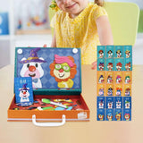 Maxbell Jigsaw Puzzle Box for Kids Educational Game for Travel Birthday Children Day Animal Pattern