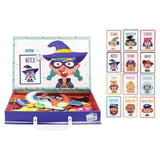 Maxbell Jigsaw Puzzle Box for Kids Educational Game for Travel Birthday Children Day People Pattern