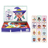 Maxbell Jigsaw Puzzle Box for Kids Educational Game for Travel Birthday Children Day People Pattern