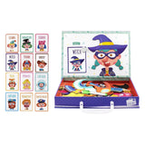 Maxbell Jigsaw Puzzle Box for Kids Educational Game for Travel Birthday Children Day People Pattern