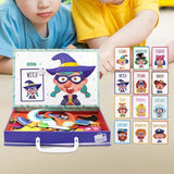 Maxbell Jigsaw Puzzle Box for Kids Educational Game for Travel Birthday Children Day People Pattern