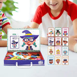 Maxbell Jigsaw Puzzle Box for Kids Educational Game for Travel Birthday Children Day People Pattern