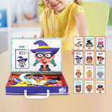 Maxbell Jigsaw Puzzle Box for Kids Educational Game for Travel Birthday Children Day People Pattern