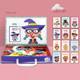 Maxbell Jigsaw Puzzle Box for Kids Educational Game for Travel Birthday Children Day People Pattern