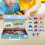 Maxbell Jigsaw Puzzle Box for Kids Educational Game for Travel Birthday Children Day Traffic Pattern