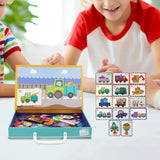 Maxbell Jigsaw Puzzle Box for Kids Educational Game for Travel Birthday Children Day Traffic Pattern