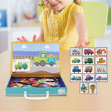 Maxbell Jigsaw Puzzle Box for Kids Educational Game for Travel Birthday Children Day Traffic Pattern
