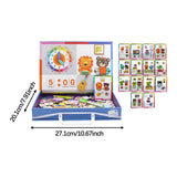 Maxbell Jigsaw Puzzle Box for Kids Educational Game for Travel Birthday Children Day Clock Pattern