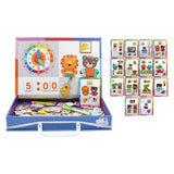 Maxbell Jigsaw Puzzle Box for Kids Educational Game for Travel Birthday Children Day Clock Pattern