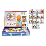 Maxbell Jigsaw Puzzle Box for Kids Educational Game for Travel Birthday Children Day Clock Pattern