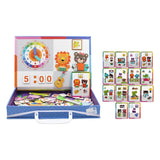 Maxbell Jigsaw Puzzle Box for Kids Educational Game for Travel Birthday Children Day Clock Pattern