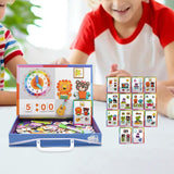 Maxbell Jigsaw Puzzle Box for Kids Educational Game for Travel Birthday Children Day Clock Pattern