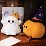 Maxbell Halloween Pillow Cushion Doll 3D Cute Holidays Props Plush Toy Children Gift Ghost 35cmx38cm