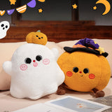 Maxbell Halloween Pillow Cushion Doll 3D Cute Holidays Props Plush Toy Children Gift Ghost 35cmx38cm