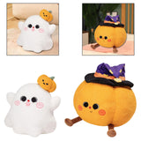Maxbell Halloween Pillow Cushion Doll 3D Cute Holidays Props Plush Toy Children Gift Ghost 35cmx38cm