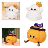 Maxbell Halloween Pillow Cushion Doll 3D Cute Holidays Props Plush Toy Children Gift Ghost 35cmx38cm