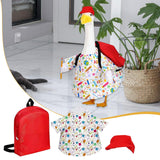 Maxbell Porch Goose Costume Set Decorative Cute Outdoor Decor for Lawn Patio Outdoor