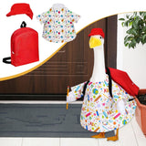 Maxbell Porch Goose Costume Set Decorative Cute Outdoor Decor for Lawn Patio Outdoor