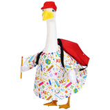 Maxbell Porch Goose Costume Set Decorative Cute Outdoor Decor for Lawn Patio Outdoor