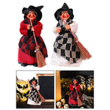 Maxbell Halloween Hanging Witch Halloween Decor Witch Pendant for Window Garden Home Red Black